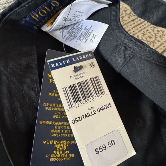 Ralph Lauren Black Polo Cap - Picture 2 of 2